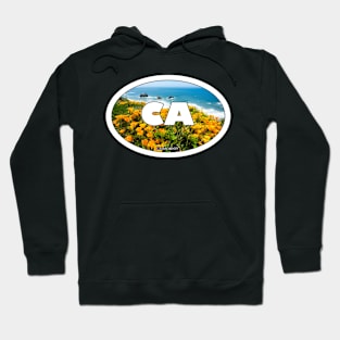 California Travel Sticker Hoodie